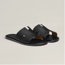 Sandaly Skorzane Hermes Izmir Noir