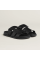 Sandaly skorzane Hermes Chypre Noir, meskie