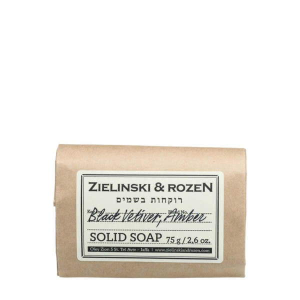 Zielinski & Rozen Black Vetiver, Amber Mydlo w kostce 75g